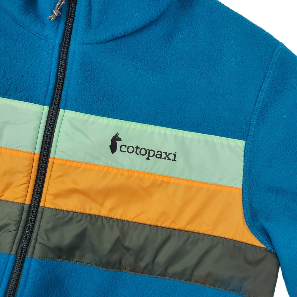 💥SOLD💥 COTOPAXI Jacket Fleece Spell Out Striped Outdoor - Picture 3 of 9